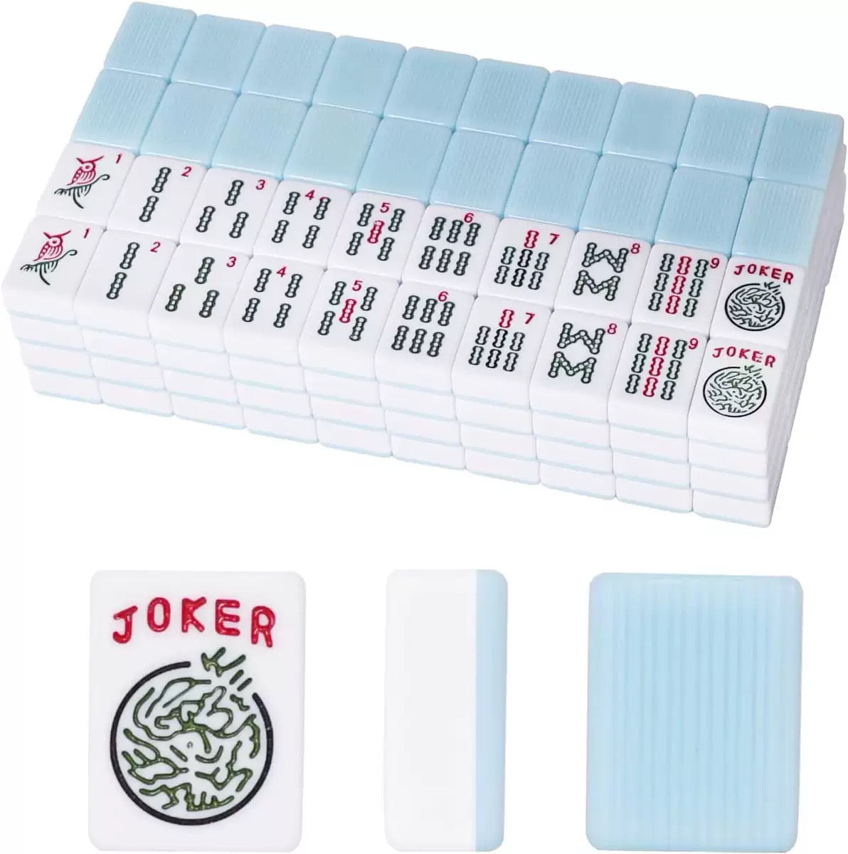 166-piece American Mahjong set – deep blue