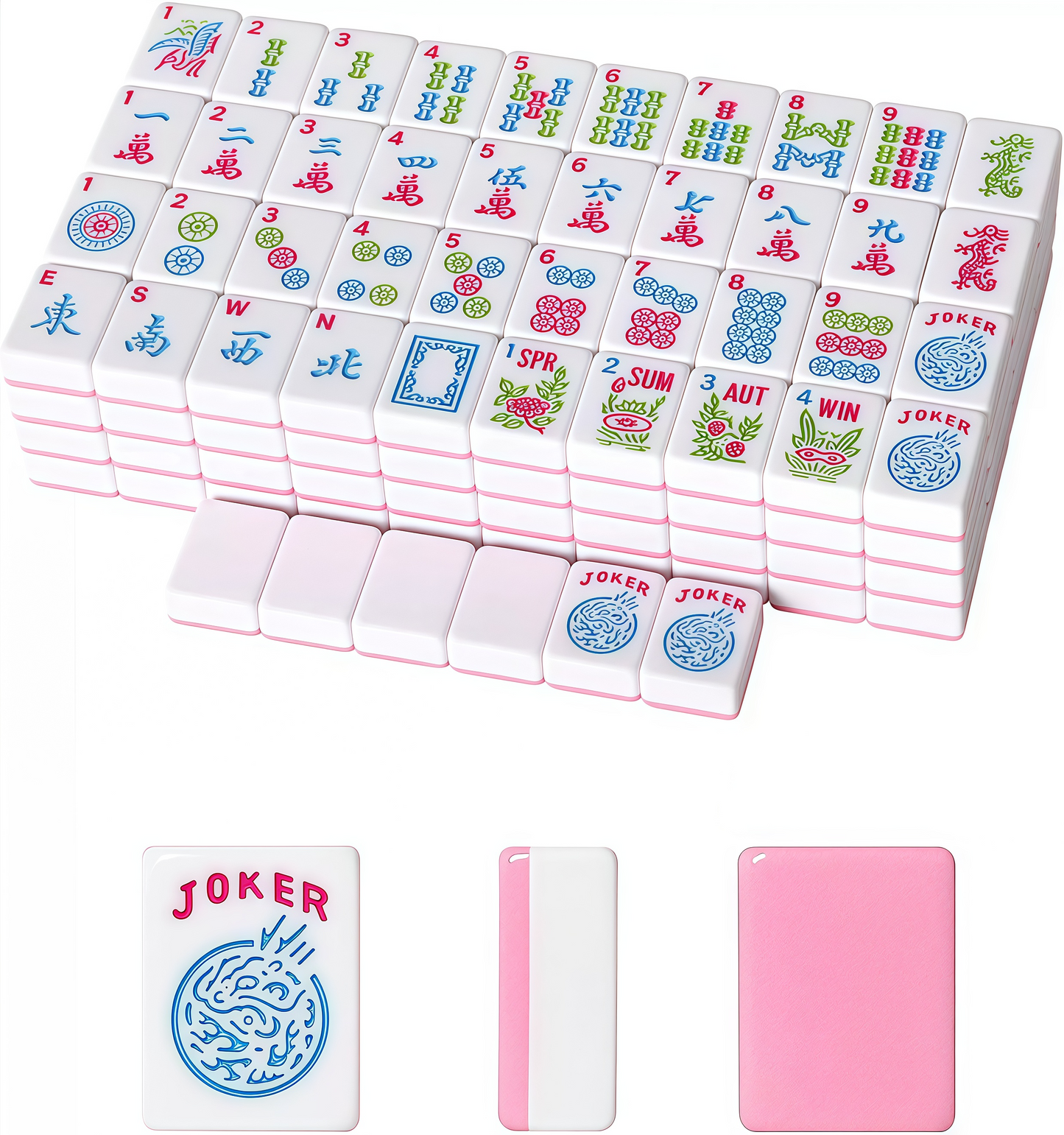 166-piece American Mahjong set – pink