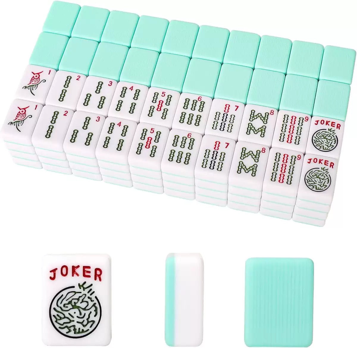 166-piece American Mahjong set – light blue